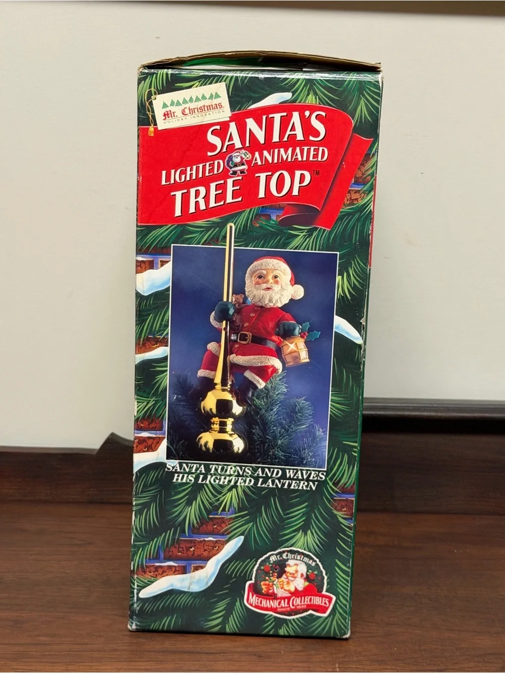 Red Santa Figurine Holiday Lamp - Festive Home Holiday Decor